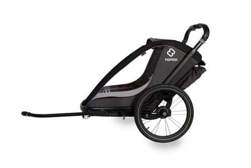 Hamax - Przyczepka rowerowa COCOON, podwójna - Grey/black