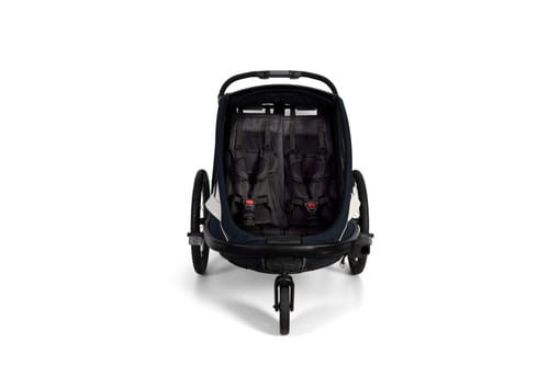 Hamax - Przyczepka rowerowa BREEZE, podwójna - Navy/cream