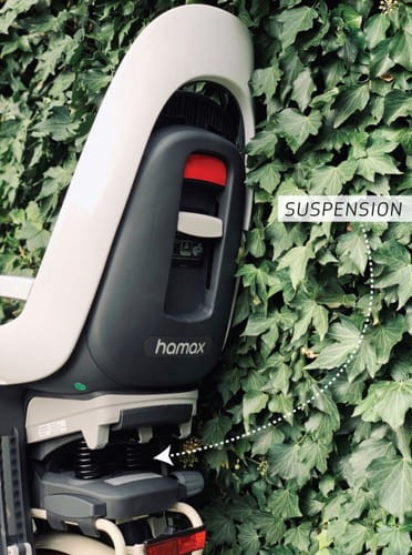 Hamax - Fotelik rowerowy Caress montowany na bagażniku - Green/black