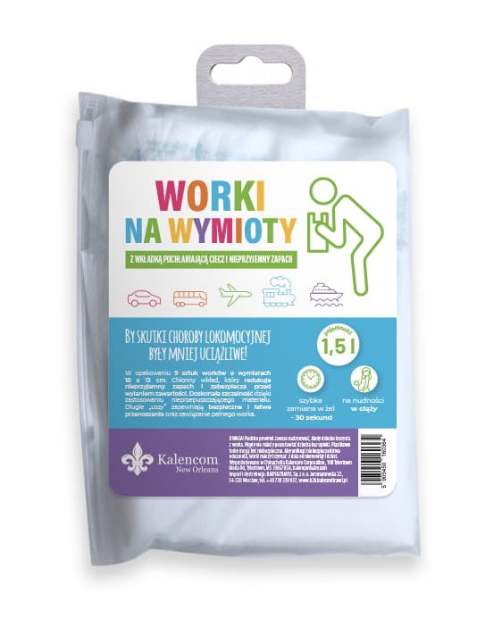 Worki na wymioty 9 szt. Kalencom