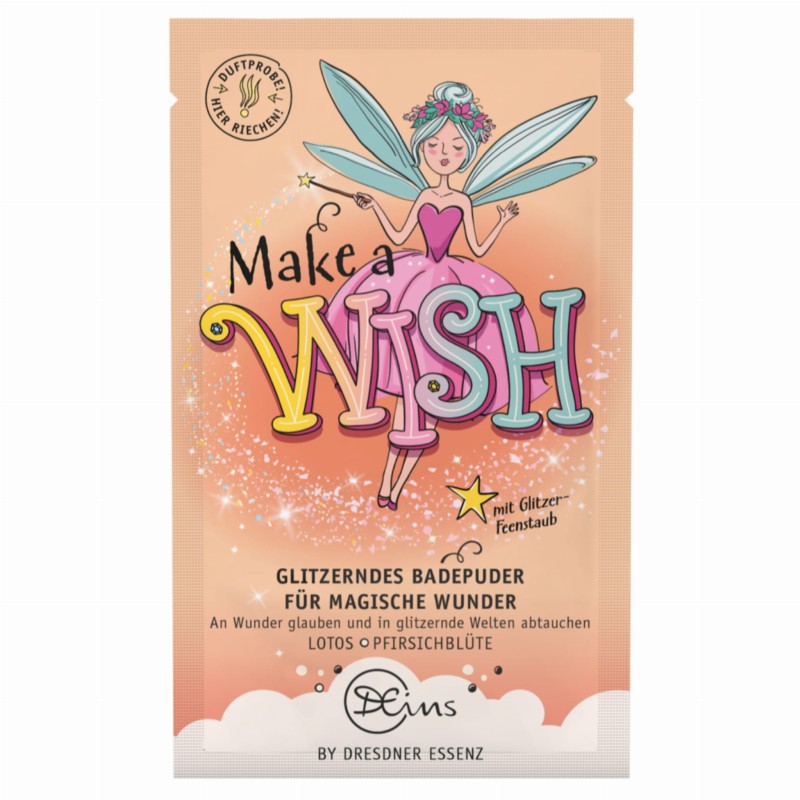 Puder do kąpieli z brokatem Make a Wish 60g Dresdner Essenz