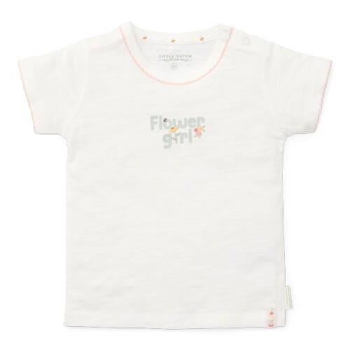 T-shirt z krótkim rękawem Off White Flower Girl 92 Little Dutch