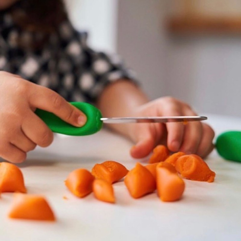 Sztućce widelec łyżka Etap 3 Green Nana's Manners