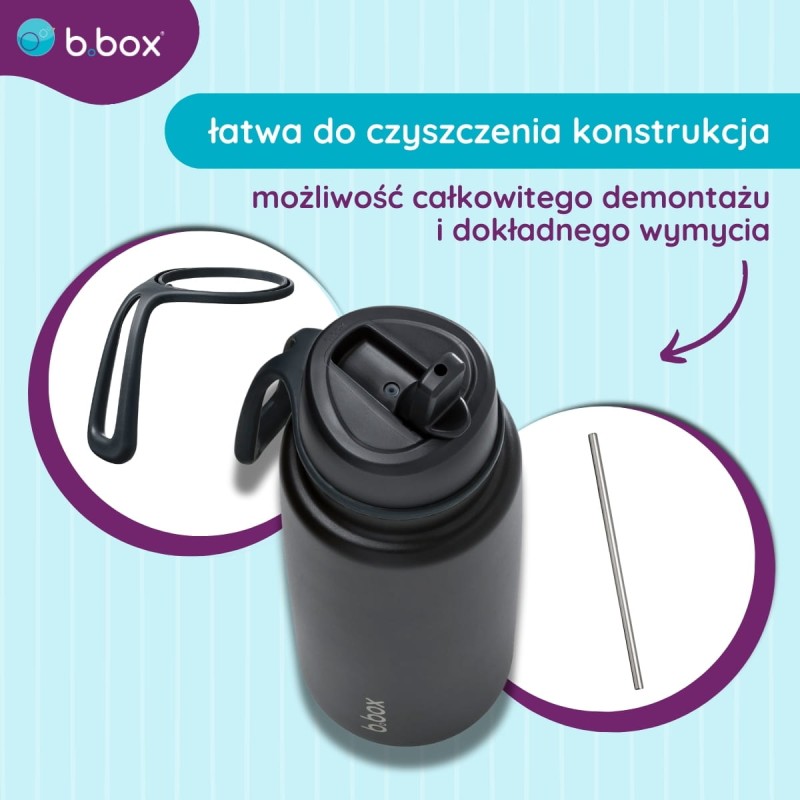 Butelka termiczna ze składanym ustnikiem termos ze stali nierdzewnej 1l Deep Space b.box
