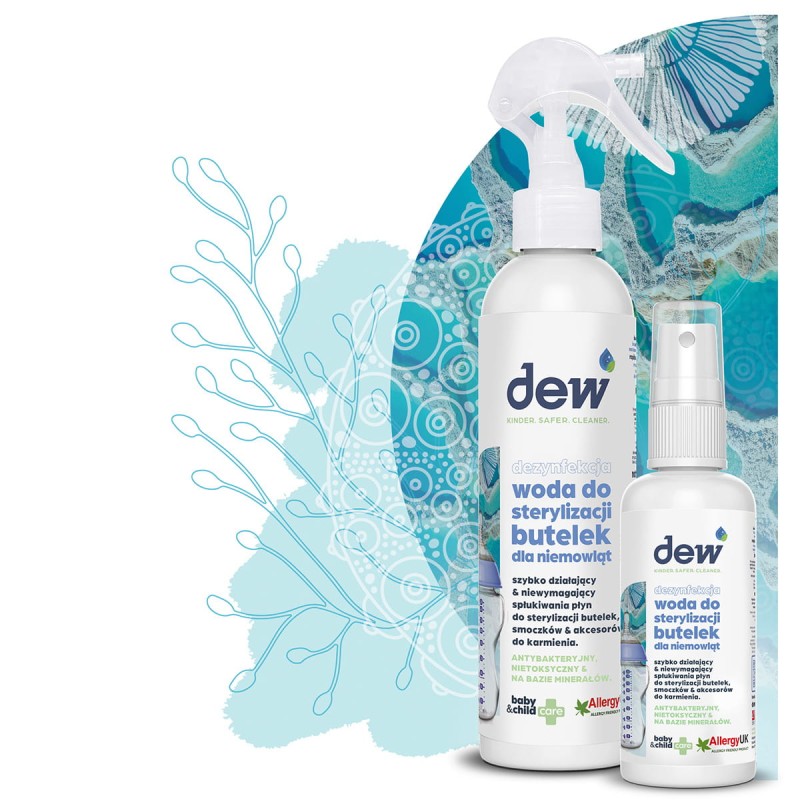 Dezynfekująca woda do sterylizacji butelek dla niemowląt 65 ml dew