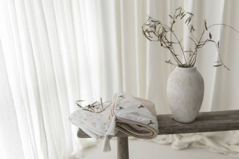 Bambusowy otulacz 75x100 - giraffes my memi