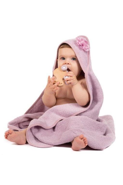 Ręcznik kąpielowy Eco organic Flower pink Bo Jungle