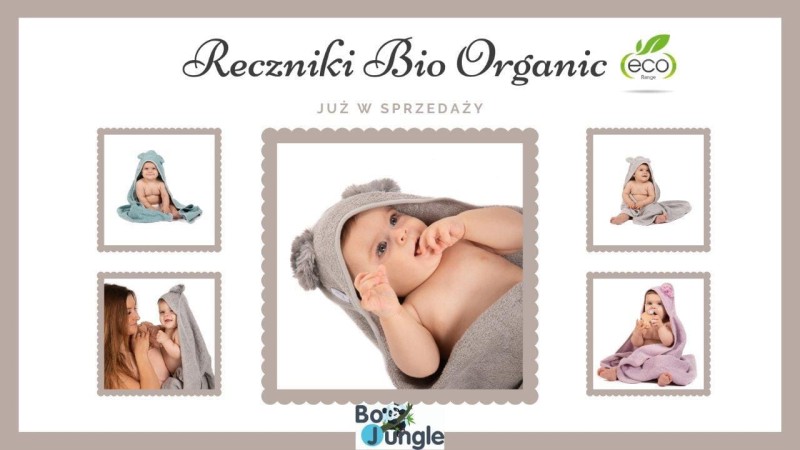 Ręcznik kąpielowy Eco organic Flower pink Bo Jungle