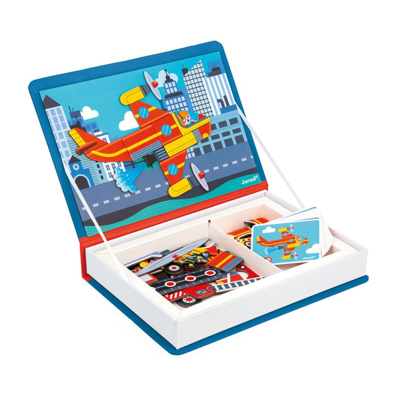 Magnetyczna układanka Puzzle Straż Pożarna Magnetibook Janod