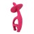 Gryzak silikonowy słoń Dancing Elephant Dark Pink Mombella 003.jpg