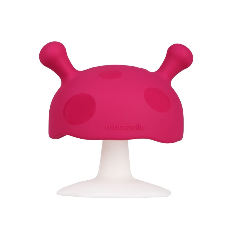 Gryzak Grzybek Mushroom Dark Pink Mombella