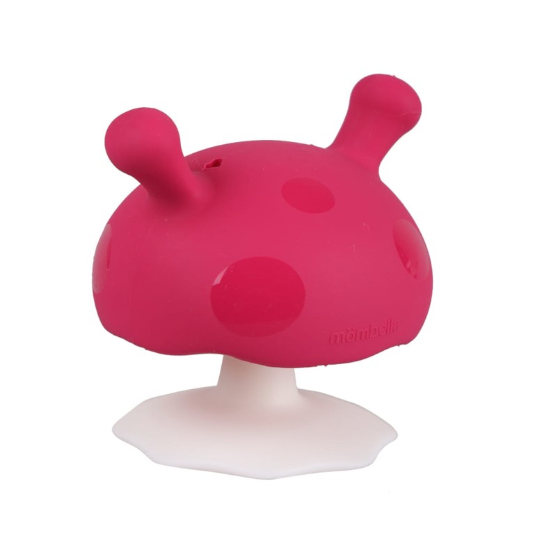 Gryzak Grzybek Mushroom Dark Pink Mombella