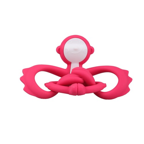 Gryzak zabawka małpka Dark Pink 002.jpg