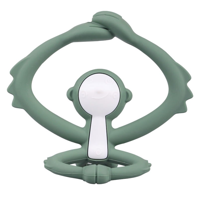 Gryzak Zabawka Małpka Light Green Mombella