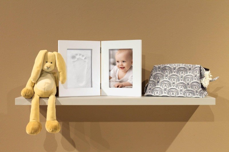 Odcisk bobasa, podwójna ramka i MEMORY BOX Dooky