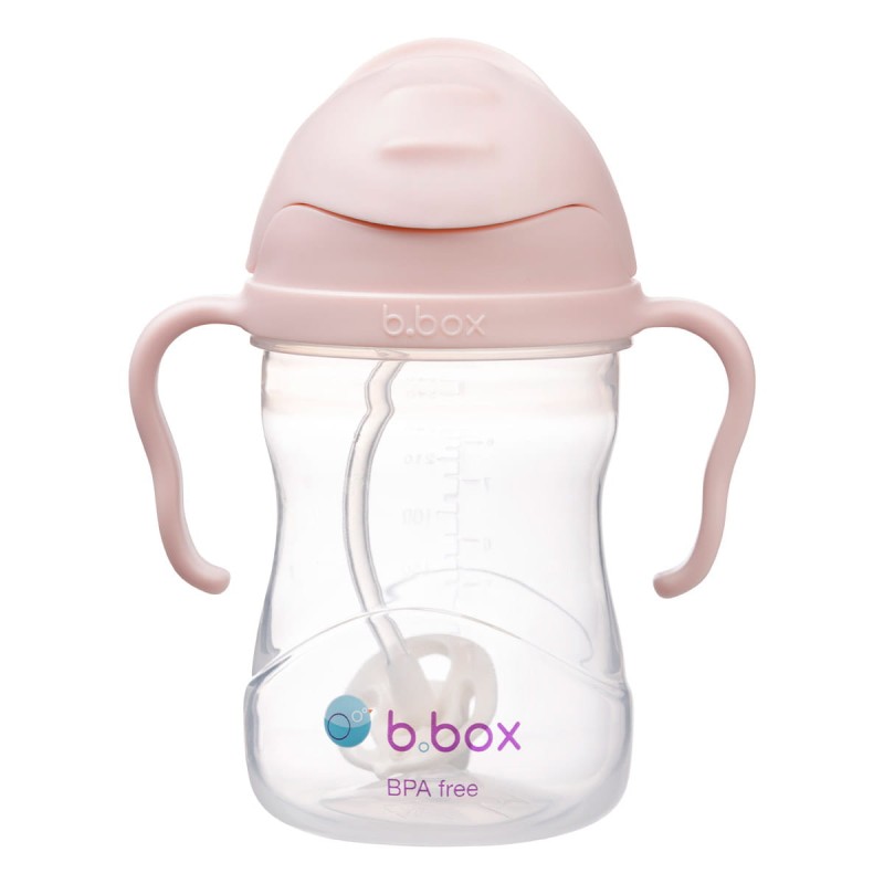 Bidon kubek niekapek ze słomką 240 ml różowy b.box