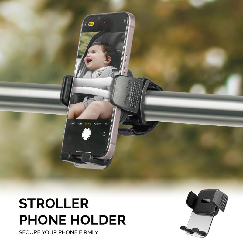 Uchwyt na telefon premium do wózka dziecięcego i roweru Titanium Baby