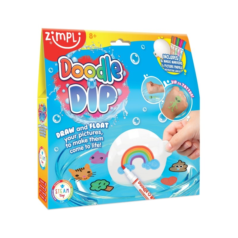 Zestaw tatuaży do wody + flamastry Zimpli Kids