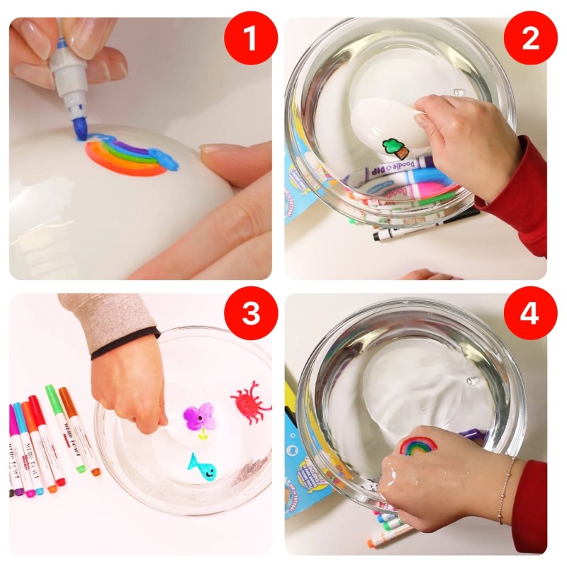 Zestaw tatuaży do wody + flamastry Zimpli Kids