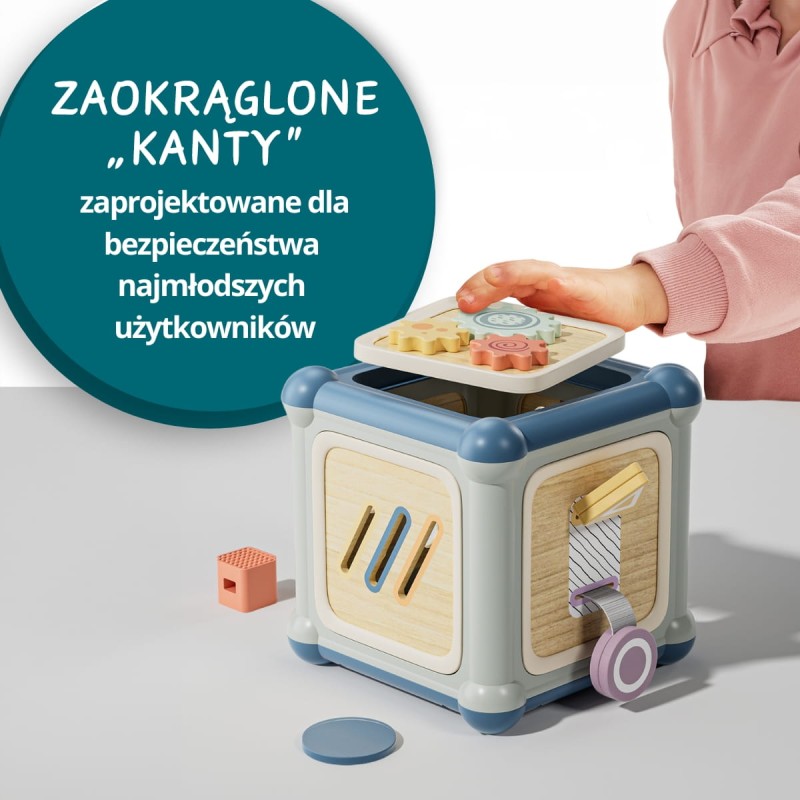 Kostka edukacyjna 10w1 Mistrz motoryki małej 12m+ TOPBRIGHT