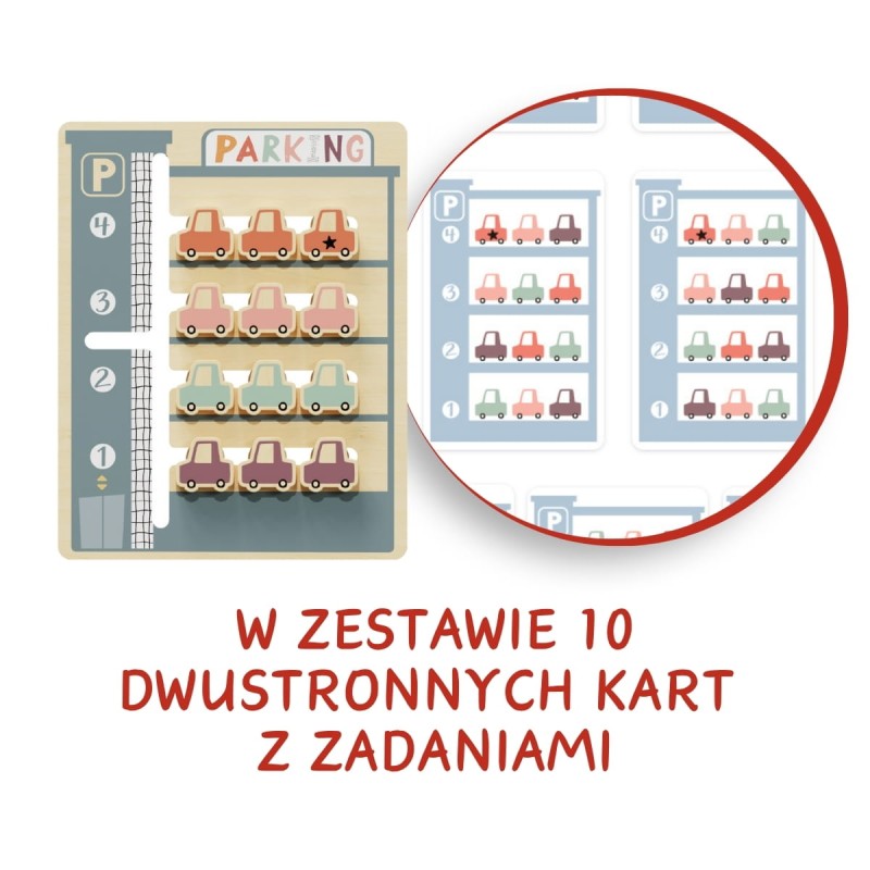 Układanka logiczna dla dzieci Parking 36m+ TOPBRIGHT