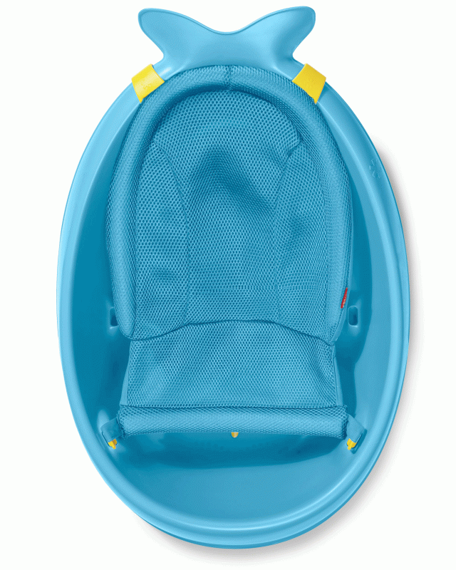 Wanienka 3-etapowa Wieloryb Moby Smart Sling™ Blue Skip Hop
