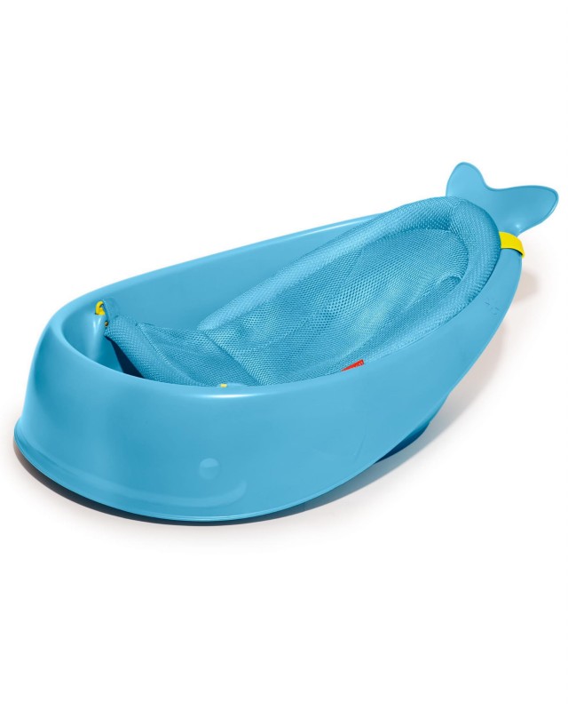 Wanienka 3-etapowa Wieloryb Moby Smart Sling™ Blue Skip Hop