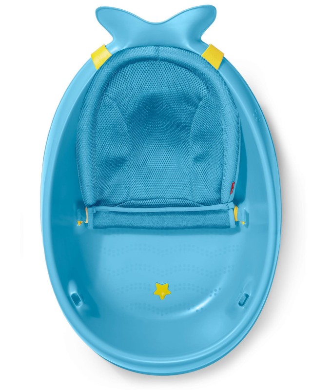 Wanienka 3-etapowa Wieloryb Moby Smart Sling™ Blue Skip Hop
