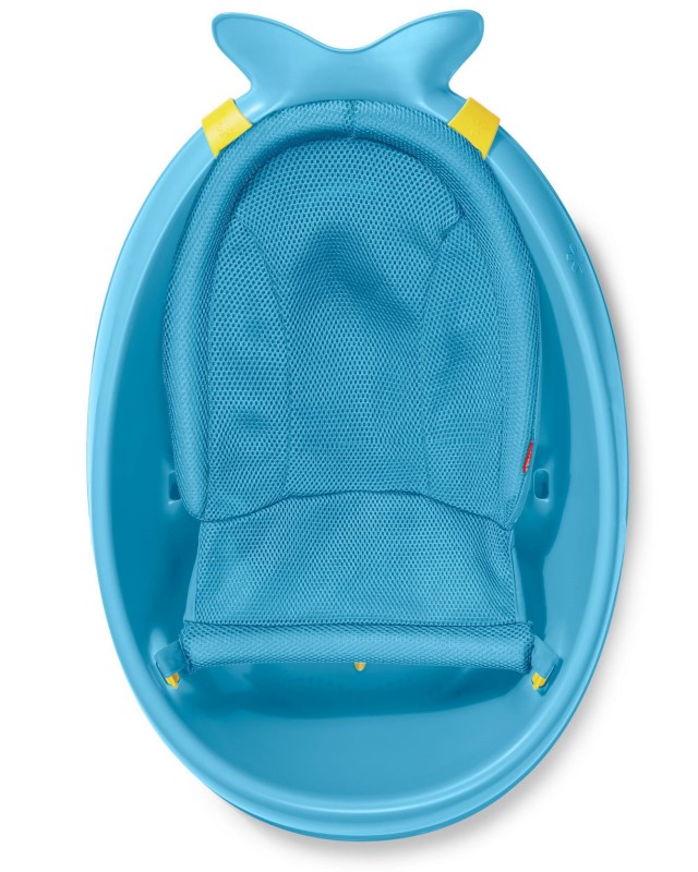 Wanienka 3-etapowa Wieloryb Moby Smart Sling™ Blue Skip Hop