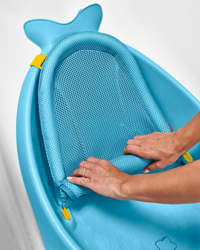 Wanienka 3-etapowa Wieloryb Moby Smart Sling™ Blue Skip Hop