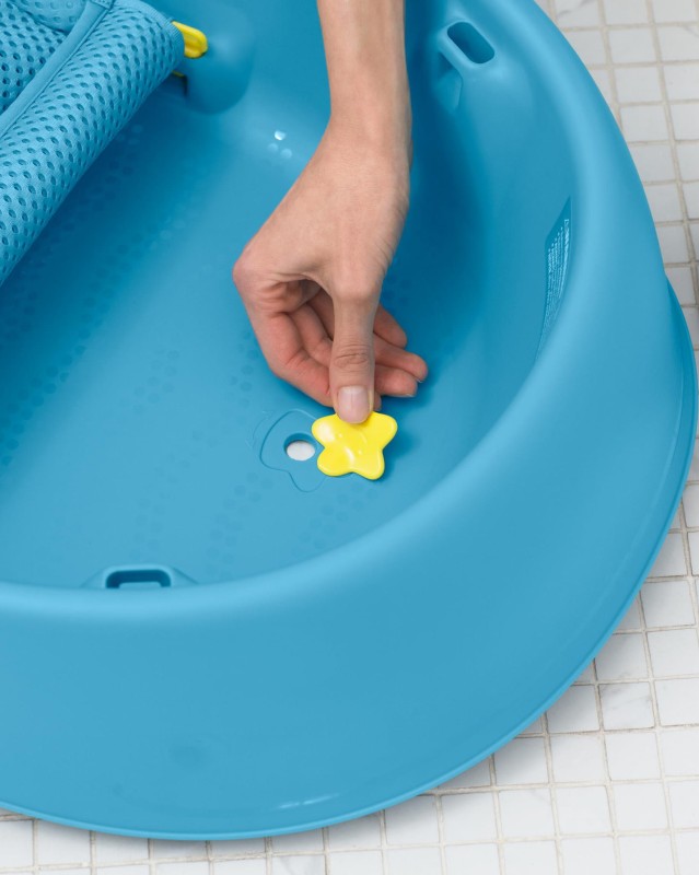 Wanienka 3-etapowa Wieloryb Moby Smart Sling™ Blue Skip Hop