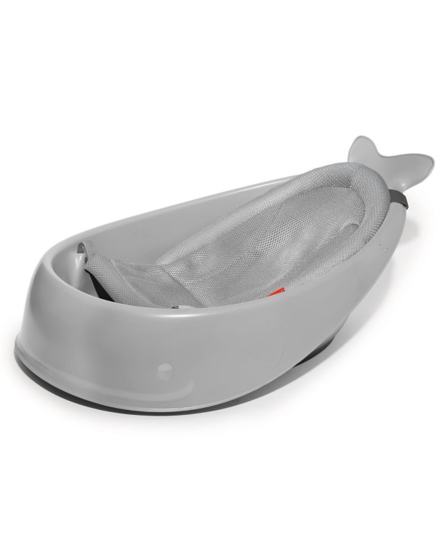 Wanienka 3-etapowa Wieloryb Moby Smart Sling™ Grey Skip Hop