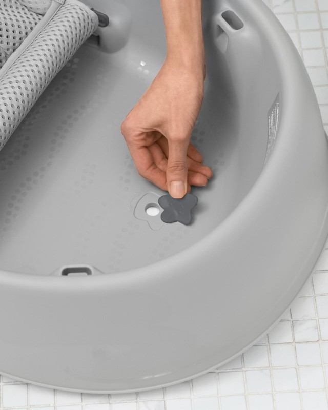 Wanienka 3-etapowa Wieloryb Moby Smart Sling™ Grey Skip Hop
