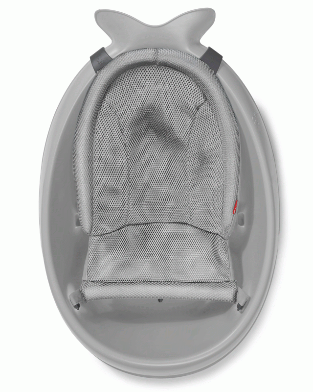Wanienka 3-etapowa Wieloryb Moby Smart Sling™ Grey Skip Hop