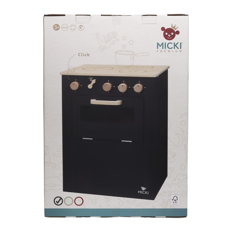 Kuchnia drewniana Micki Premium czarna