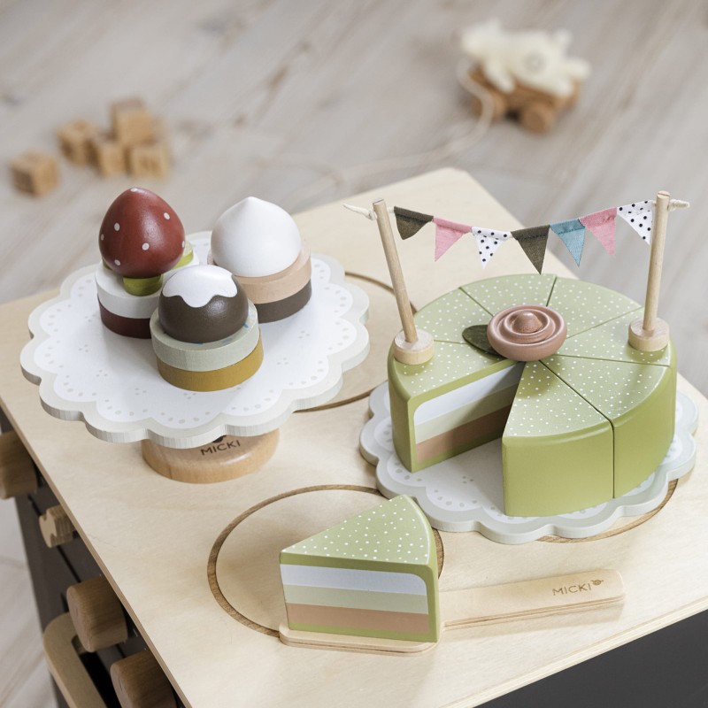 Tort drewniany zabawkowy Micki