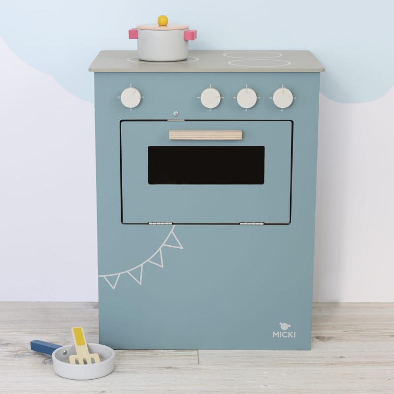 Kuchnia drewniana Micki niebieska