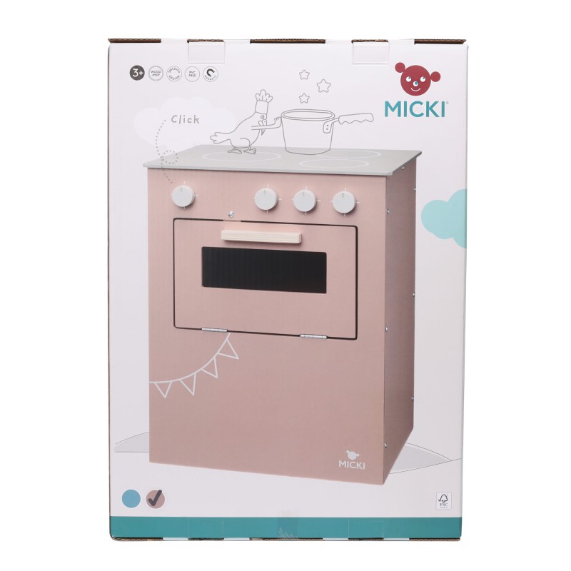 Kuchnia drewniana Micki różowa