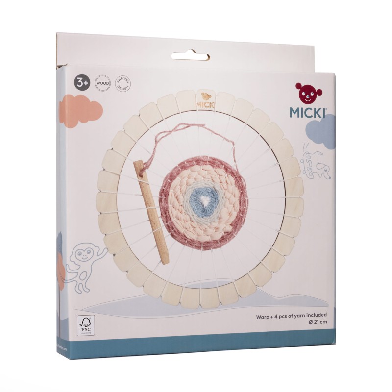 Rama tkacka/krosno dla dzieci okrągłe 21 cm MICKI
