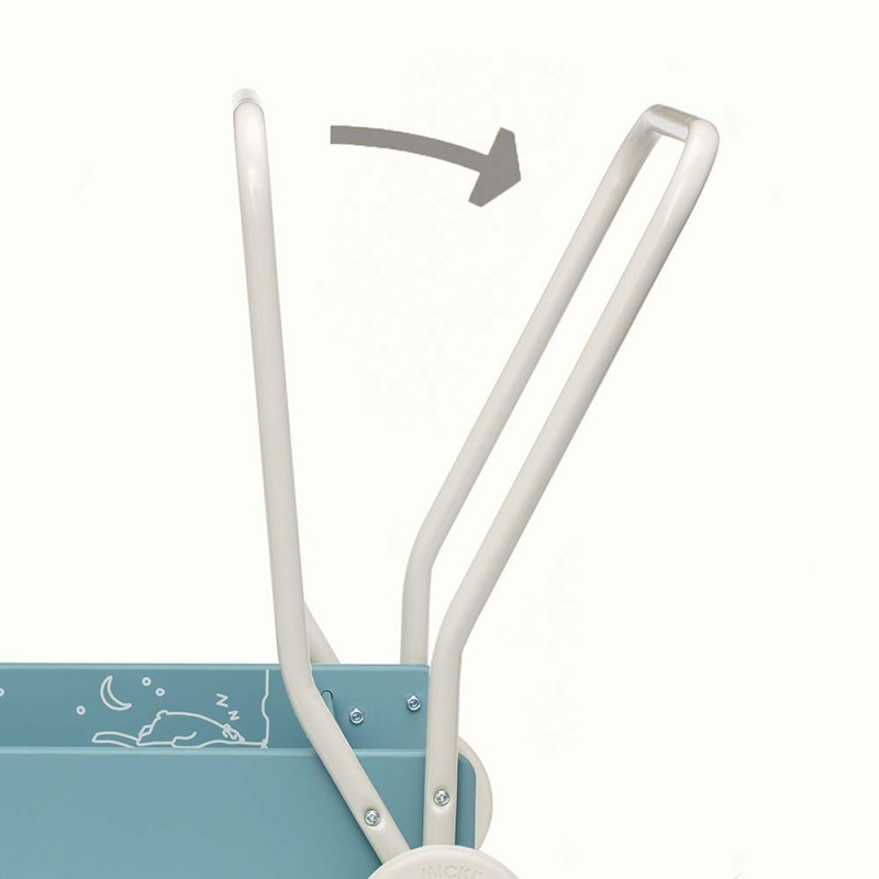 Chodzik Pchacz Drewniany Niebieski Micki