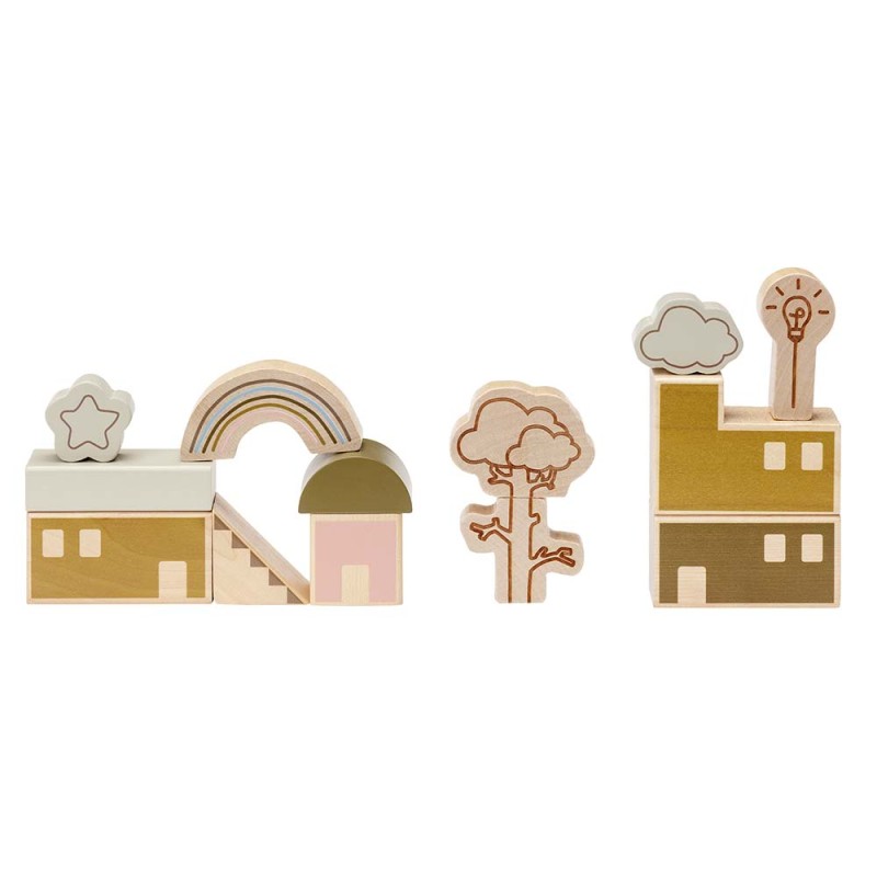 Klocki drewniane tematyczne Micki 23 Premium