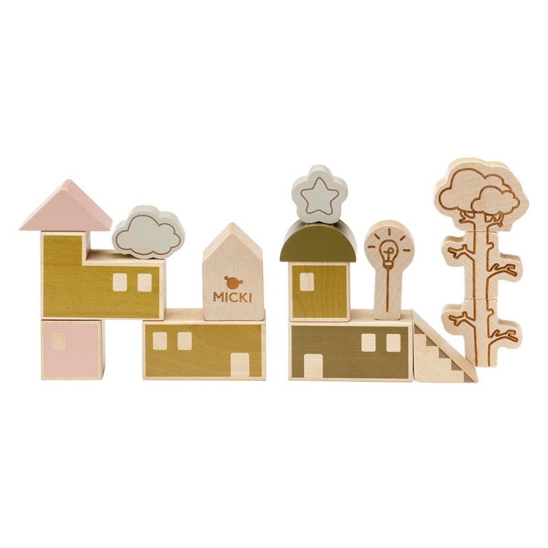 Klocki drewniane tematyczne Micki 23 Premium