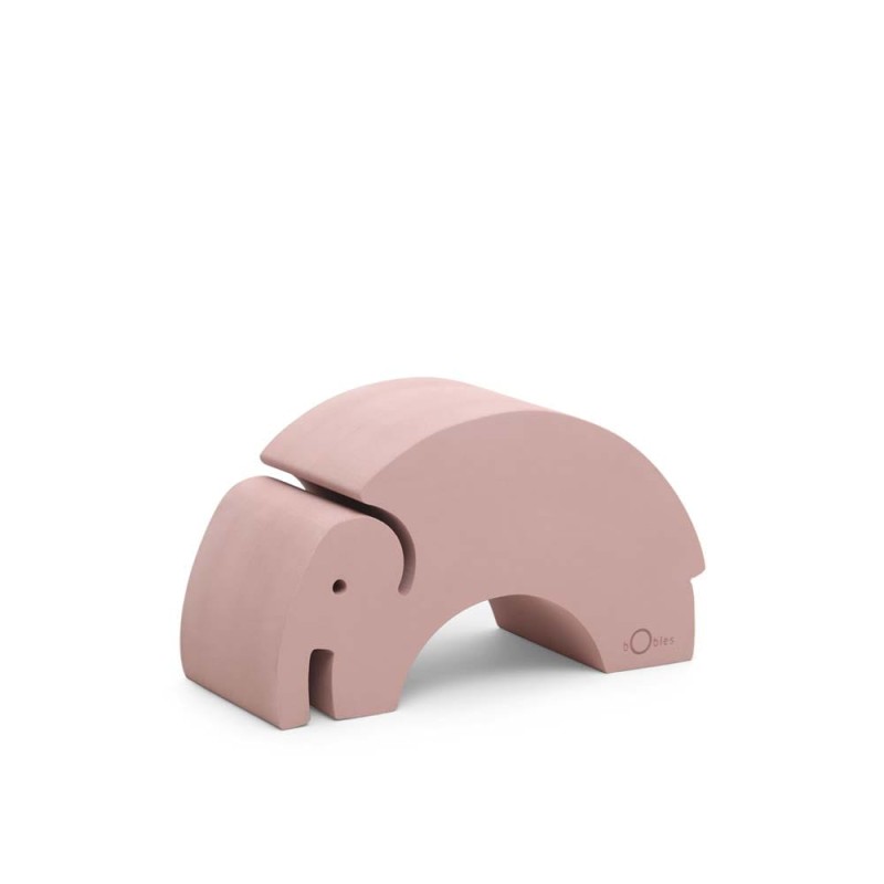 Zabawka wspierająca sensorykę i motorykę Słoń bObles S Vintage rose