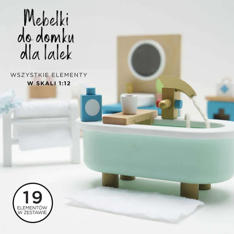 Mebelki do domku dla lalek Łazienka Daisylane Le Toy Van
