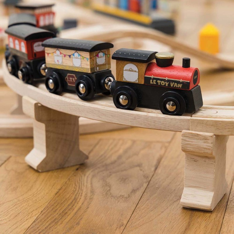 Zestaw kolejowy London (120 elementów) Le Toy Van