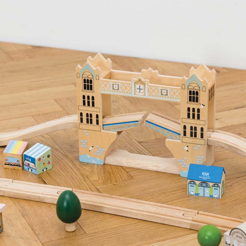 Zestaw kolejowy London (120 elementów) Le Toy Van