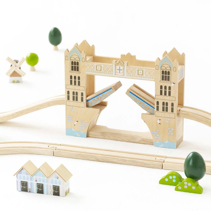Zestaw kolejowy London (120 elementów) Le Toy Van