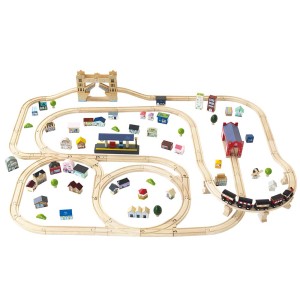 Zestaw kolejowy London (120 elementów) Le Toy Van