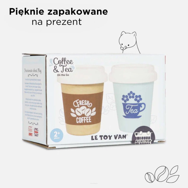 Kubki ekologiczne - herbata i kawa - 2 sztuki Le Toy Van