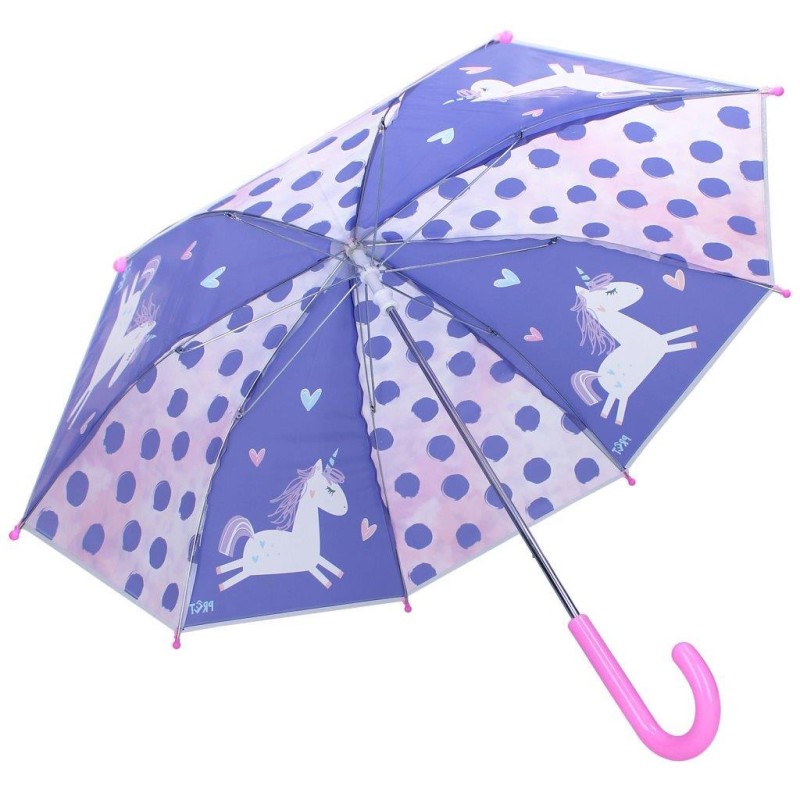 Parasol przeciwdeszczowy Jednorożec blue pink PRET